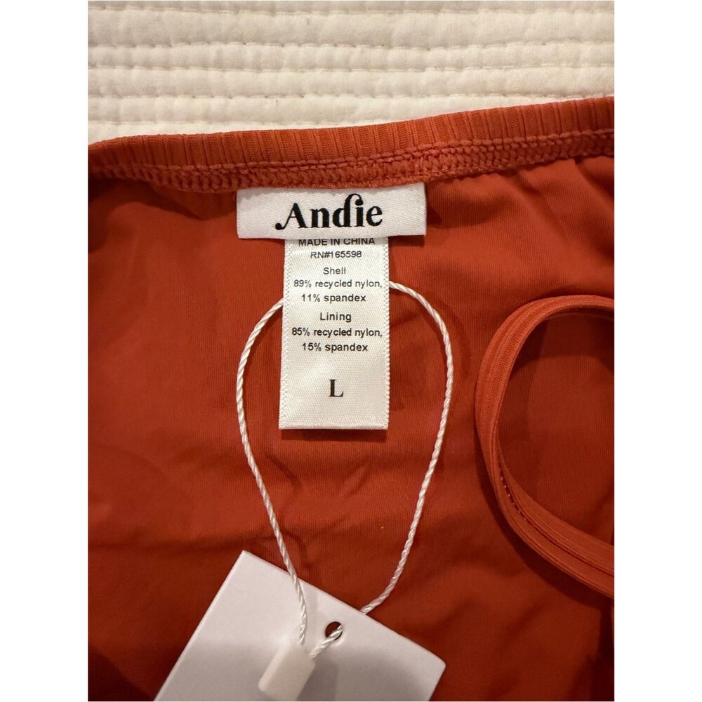 Andie Armalfi Ribbed One-Piece Swimsuit in Ginger | NWT | Limited Edition Color